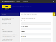 Tablet Screenshot of jmag-bau.ch